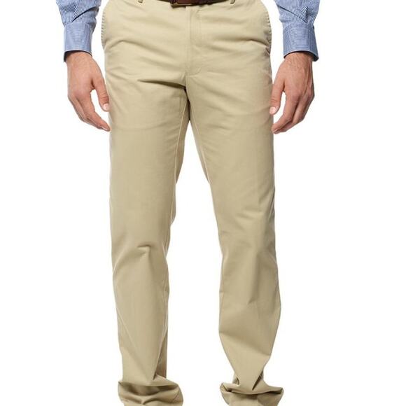 Peter Millar Core Raleigh Washed Twill Pants Straight Leg Beige size 38 - Picture 1 of 6